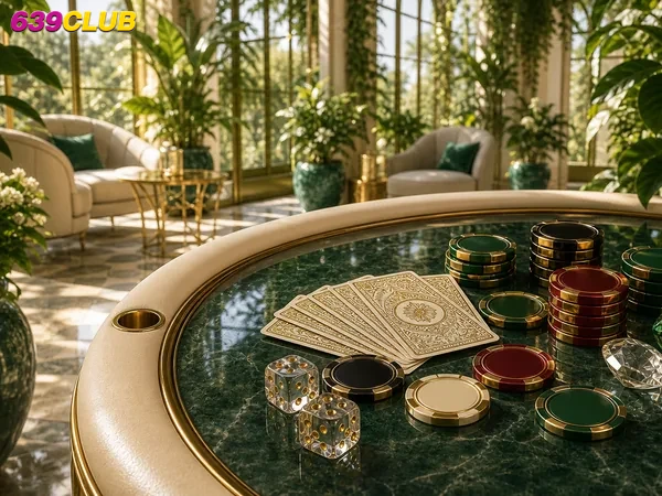 Live dealer table inside the 639CLUB virtual casino